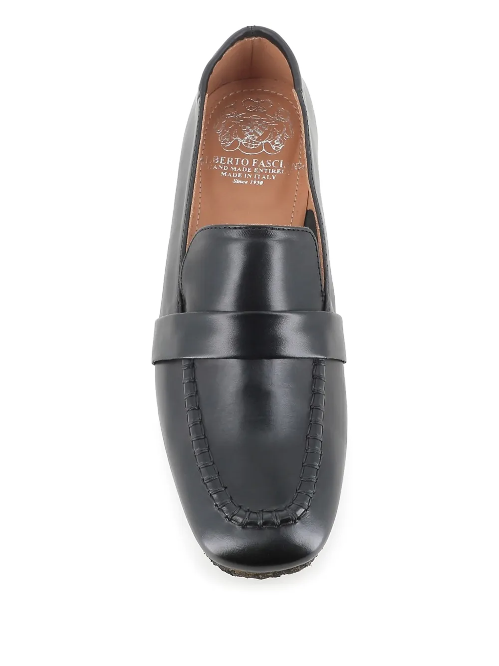 Alberto Fasciani leather loafers Zwart