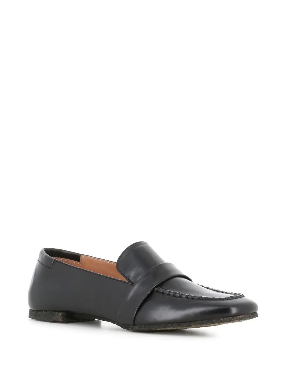 Alberto Fasciani leather loafers Zwart