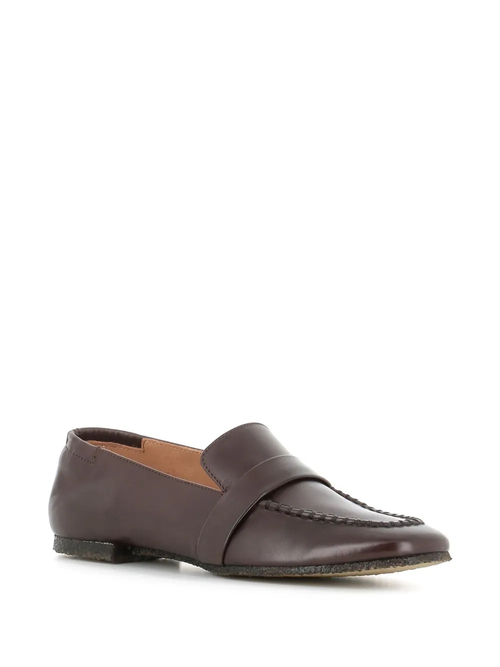 Alberto Fasciani leather loafers - Bruin