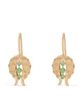 Tamara Taichman 14kt yellow gold diamond and tsavorite earrings