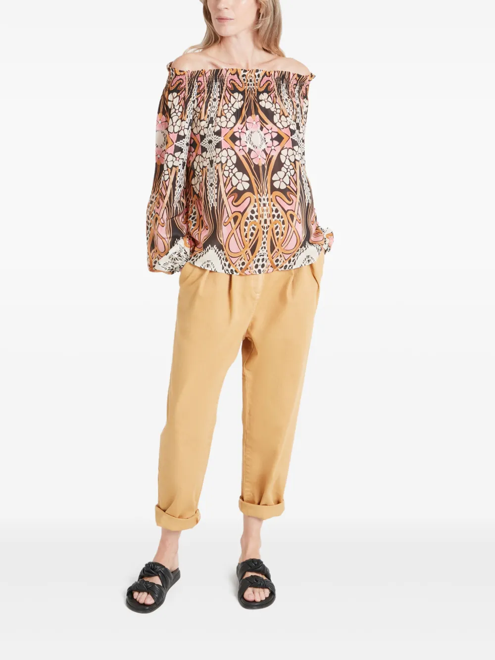 Temperley London Off-shoulder blouse - Roze