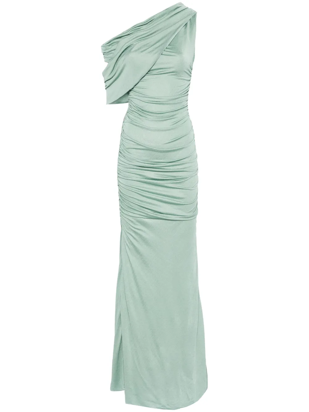 ruched maxi dress