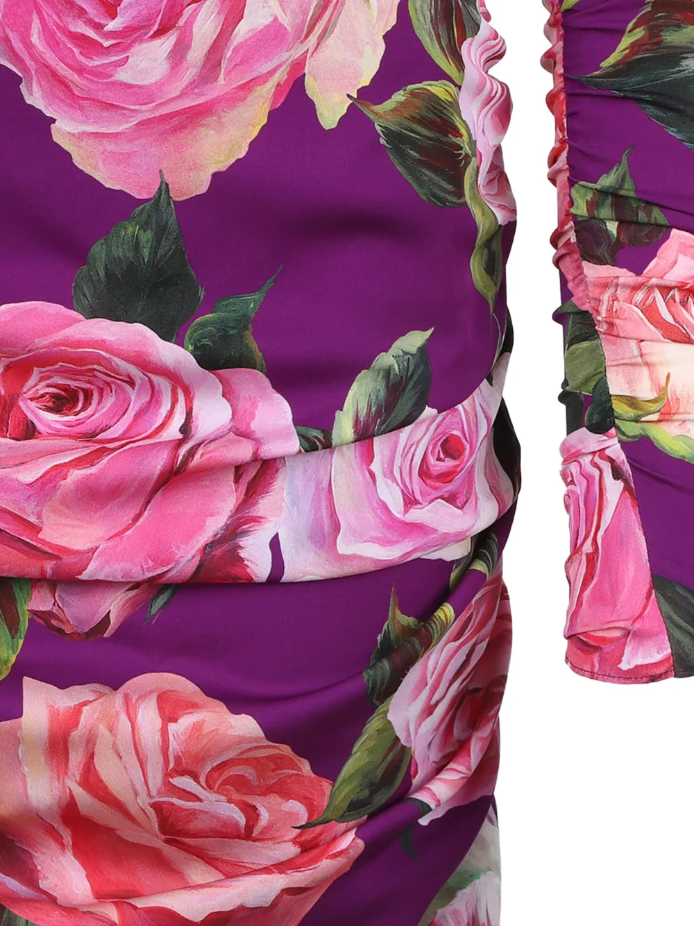Dolce & Gabbana Jurk met bloemenprint Paars