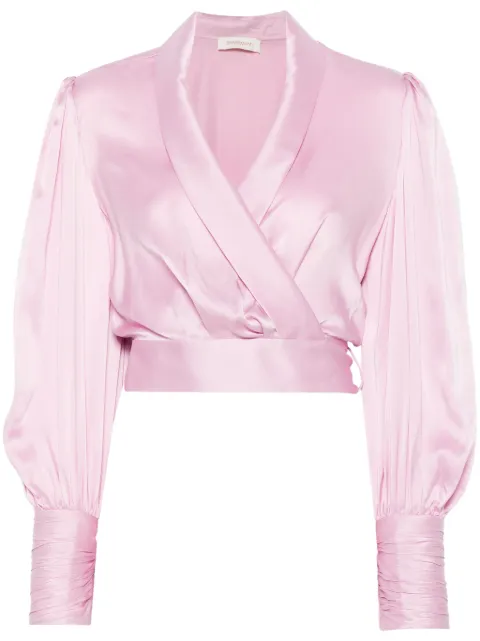 ZIMMERMANN silk wrap top