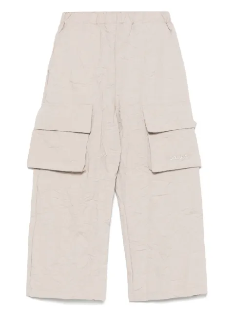 Douuod Kids Calça cargo com efeito amassado