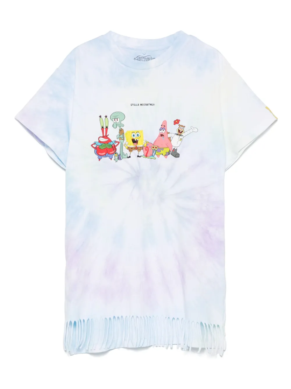 Stella McCartney Kids x SpongeBob SquarePants T-shirtjurk met tie-dye Blauw