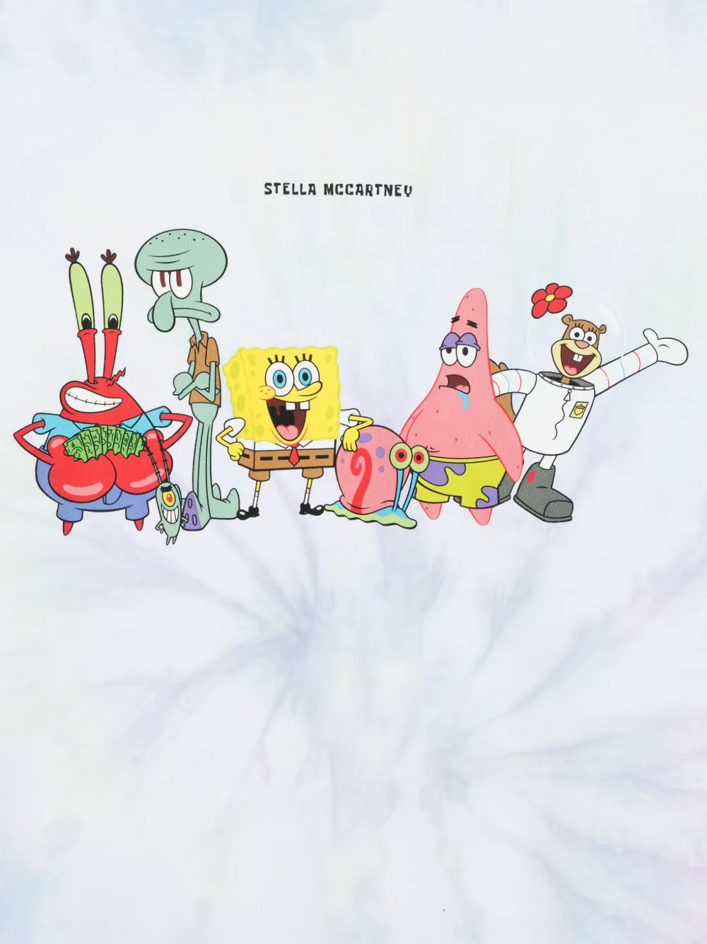 Stella McCartney Kids x SpongeBob SquarePants T-shirtjurk met tie-dye Blauw