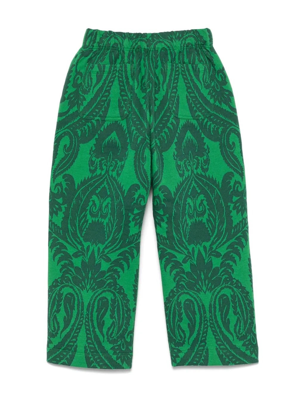 ETRO KIDS Pantalon met paisley-jacquard Groen