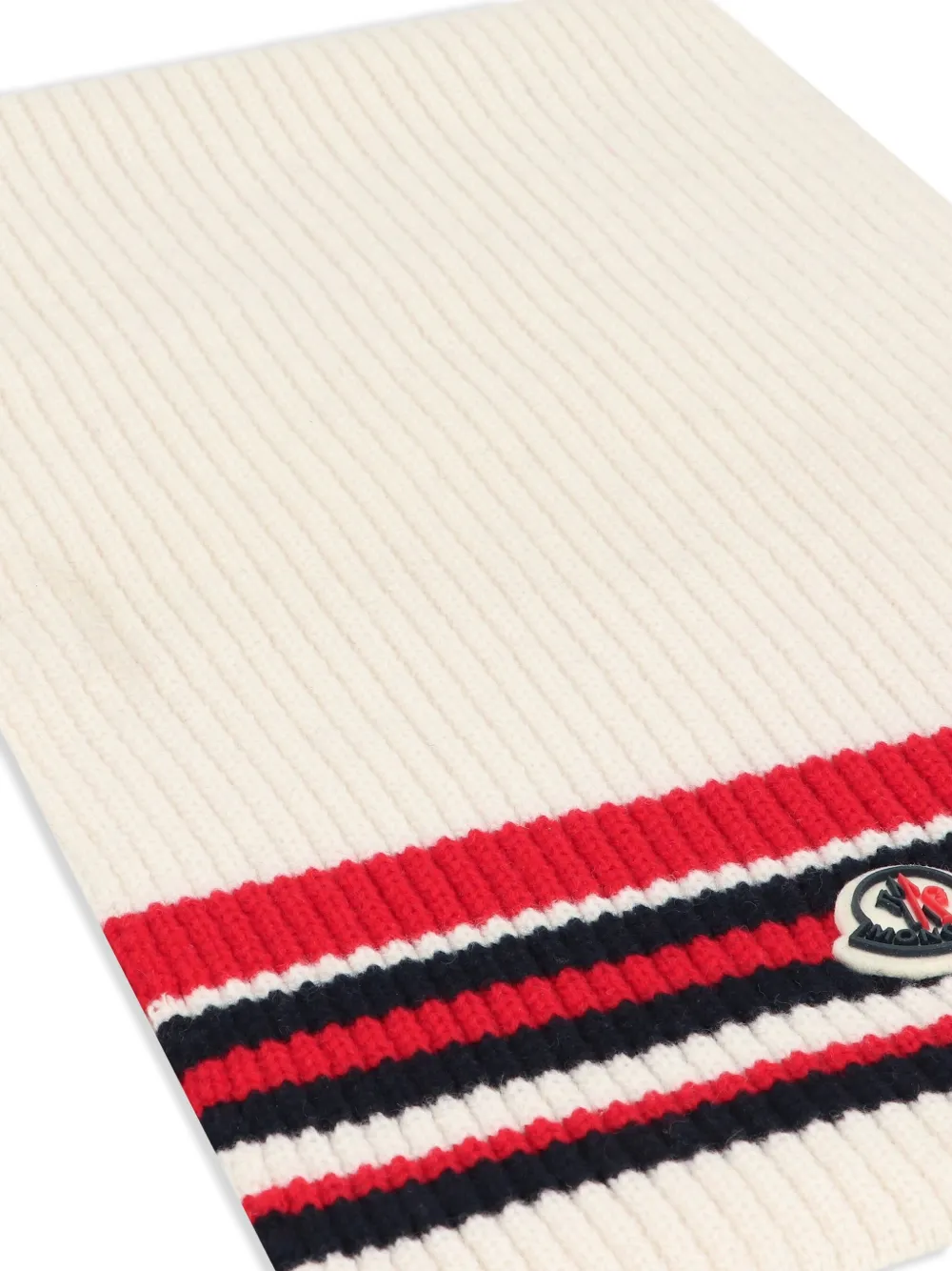 Moncler Sjaal met logo Wit