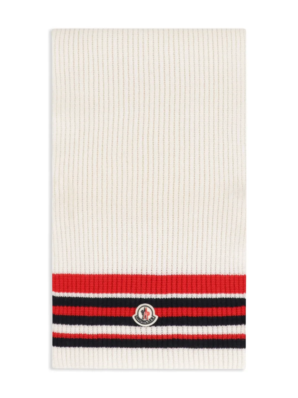 Moncler logo scarf - Wit