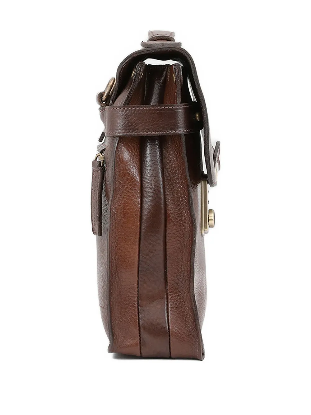 Officine Creative Leren laptoptas Bruin