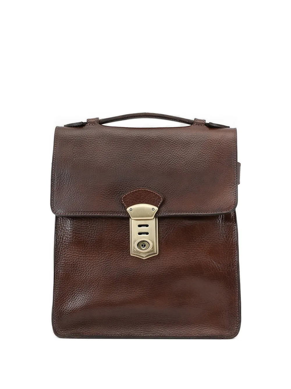 Officine Creative leather laptop bag | Brown | Image 1