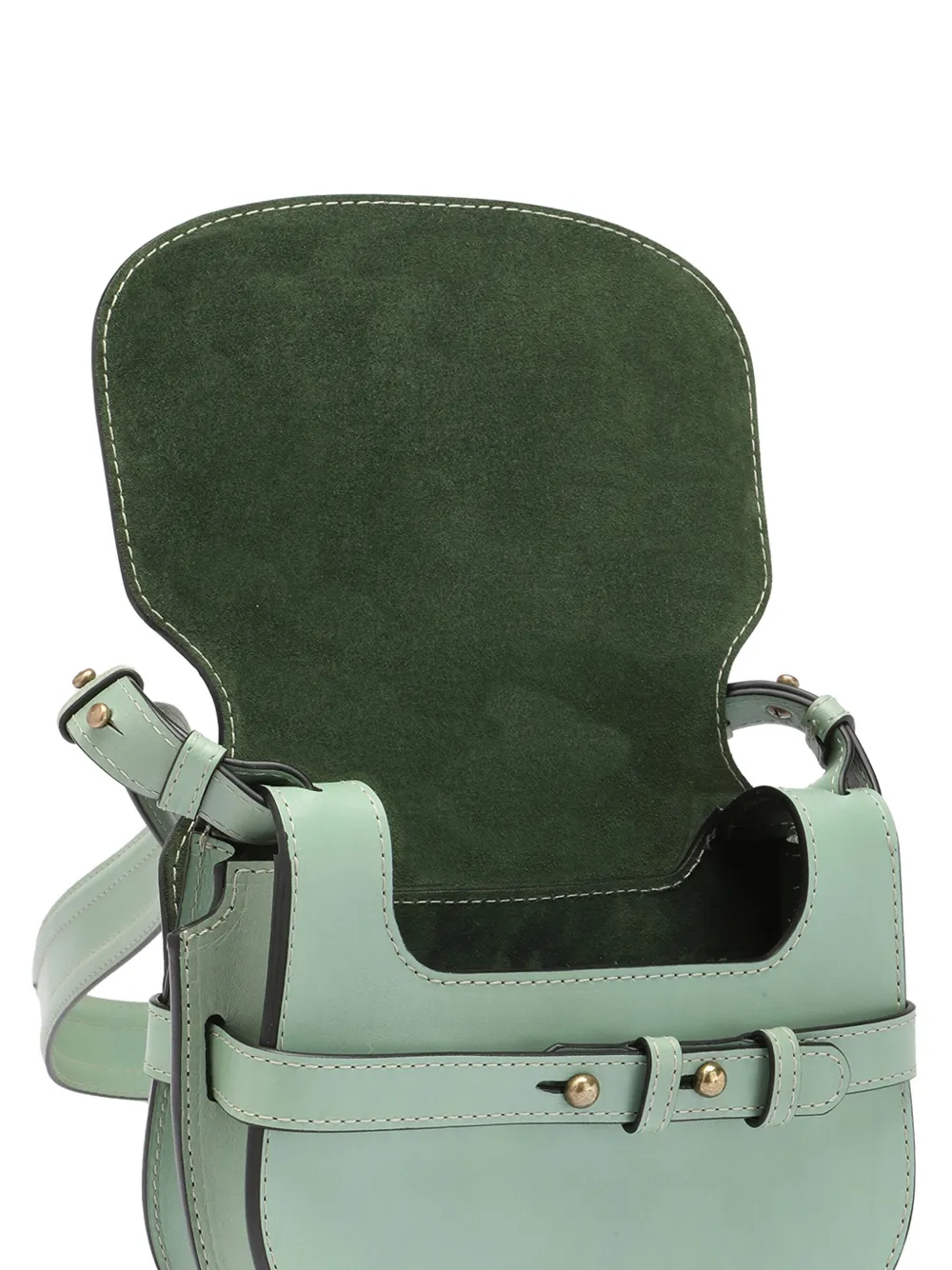 Officine Creative Leren crossbodytas Groen