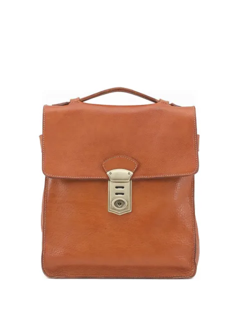 Officine Creative leather laptop bag 