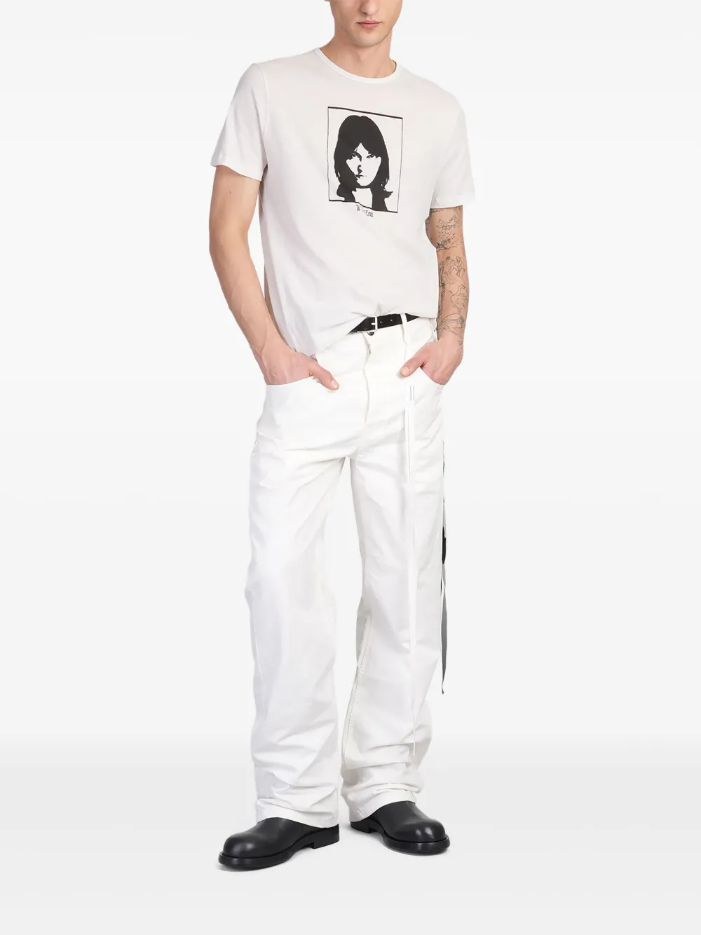 Ann Demeulemeester Ronald broek - Wit