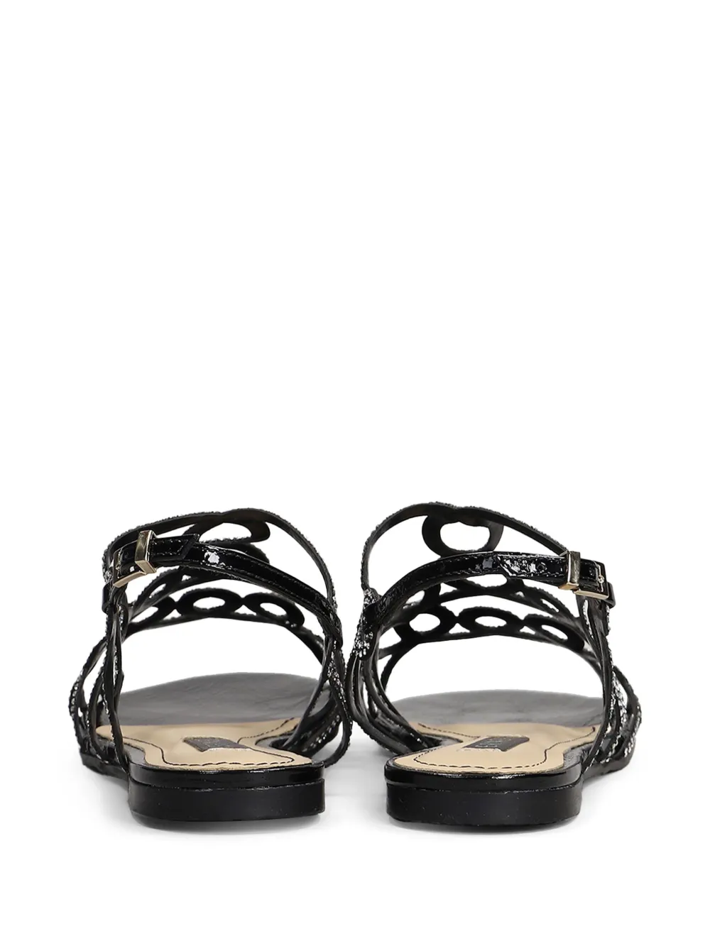Werner crystal-embellished sandals Black