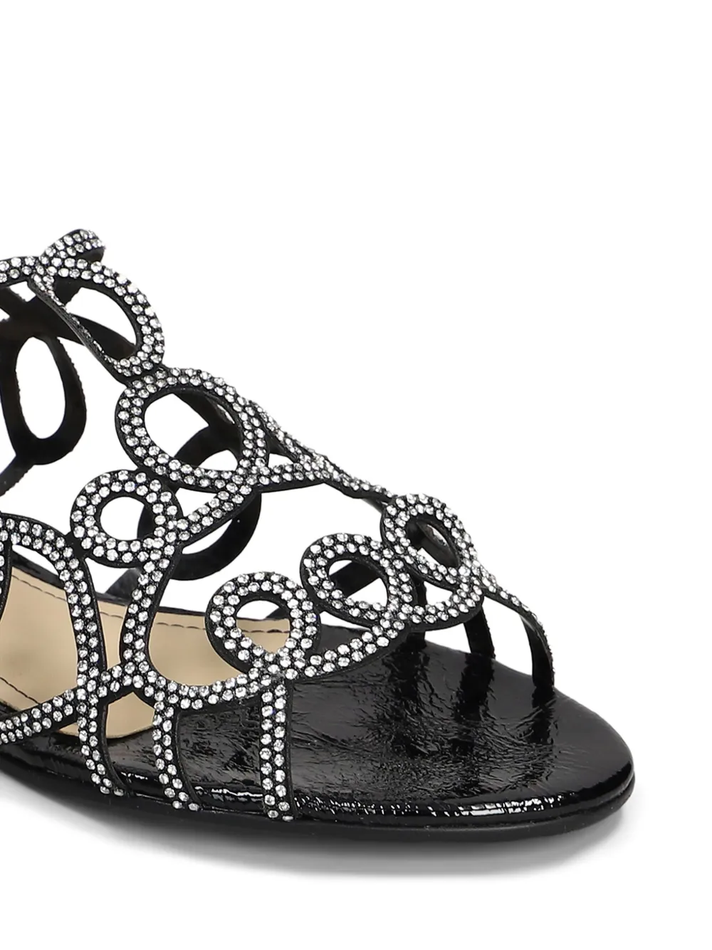 Werner crystal-embellished sandals Black