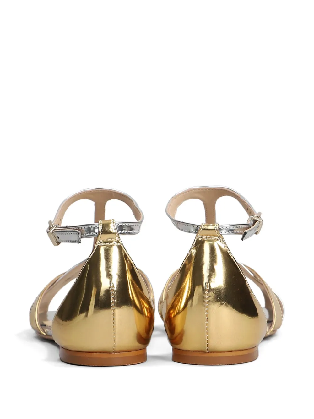 Werner metallic-effect sandals Silver