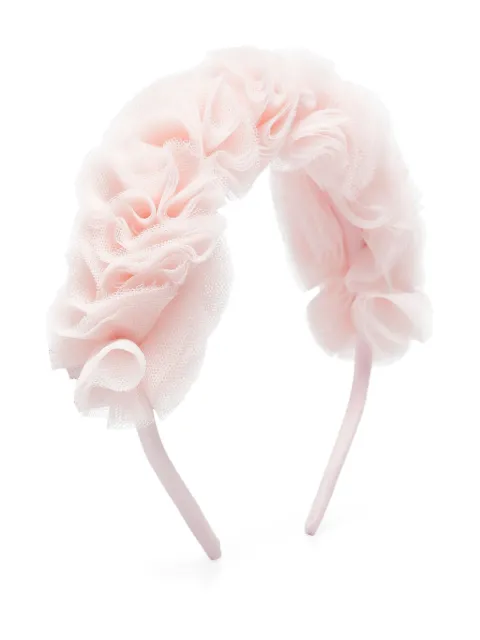 Il Gufo tulle-appliqué headband
