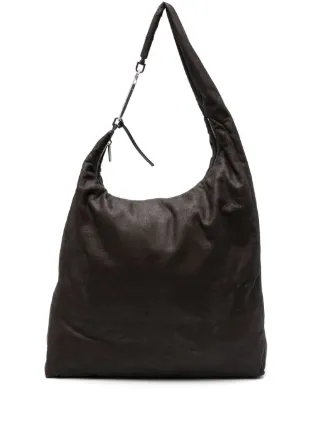 【関税&送料込み】Rick Owens Gemini Leather Shoulder Bag Rick Owens Gemini Tote Bag | Brown | FARFETCH