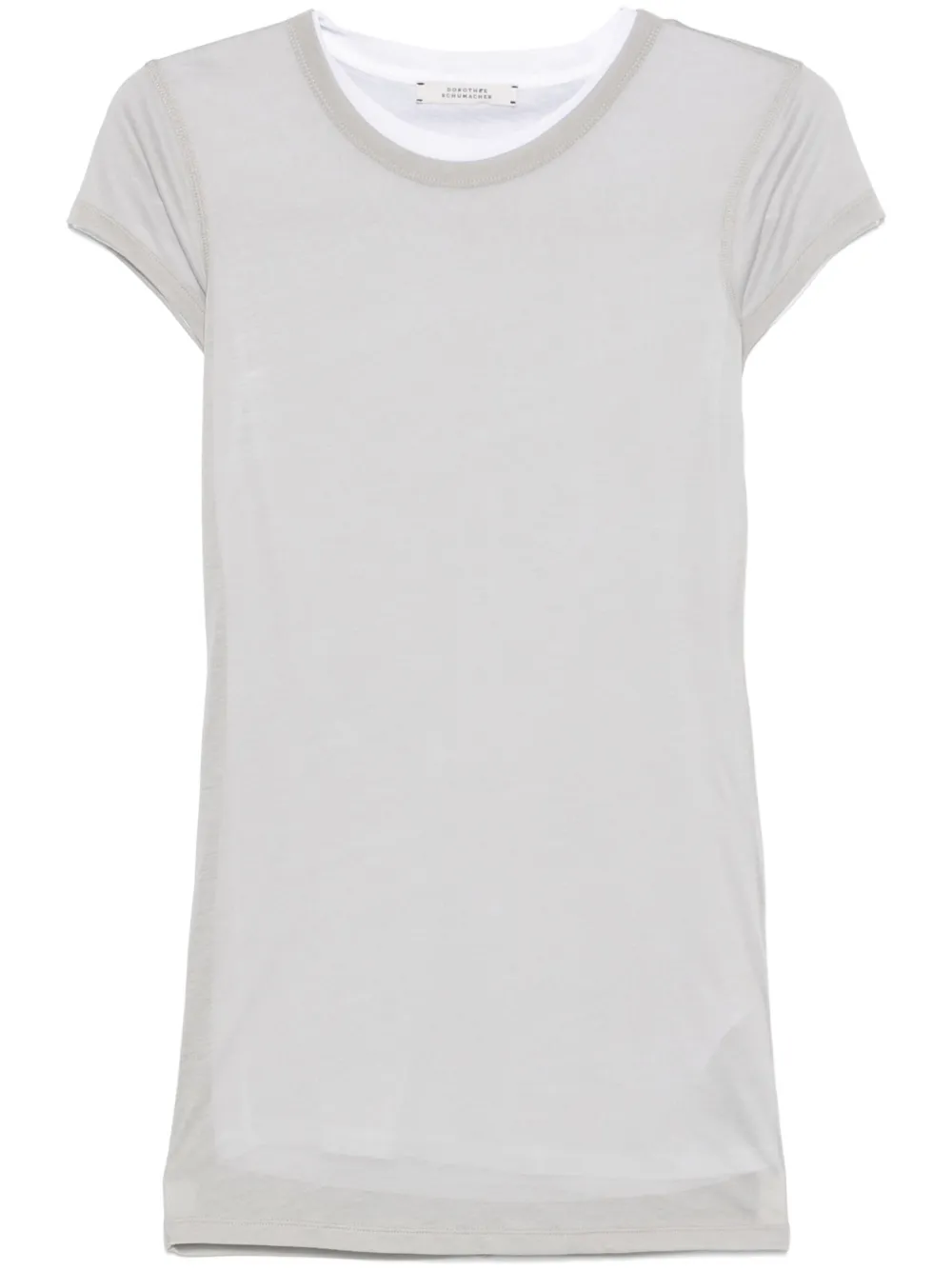 Dorothee Schumacher Layer Love T-shirt Grijs