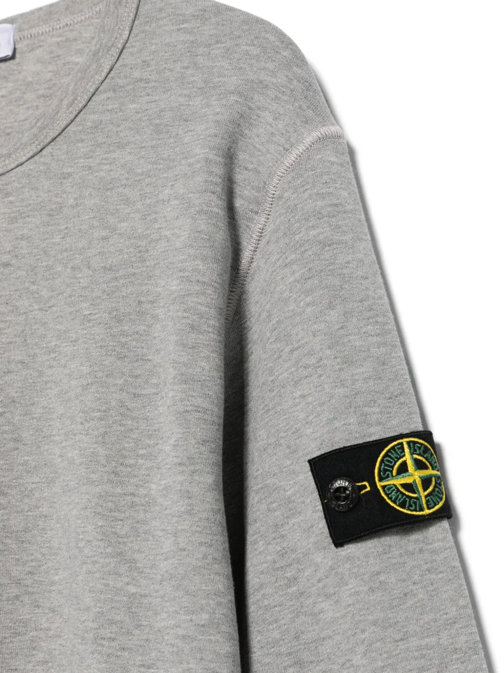 Stone Island Junior Sweater met Compass-logopatch Grijs
