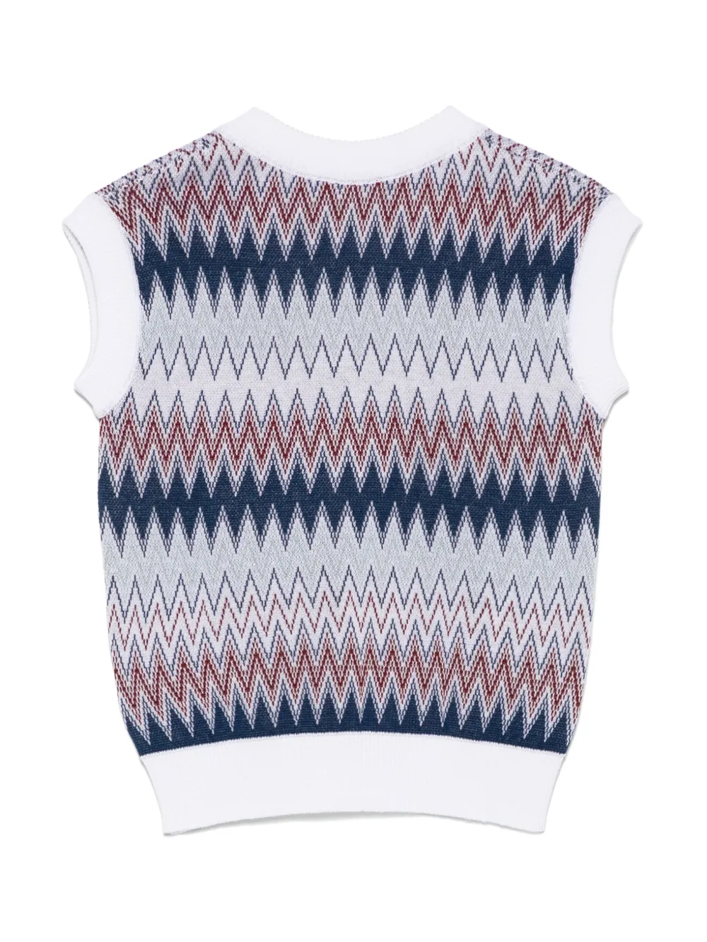 Missoni Kids Spencer met zigzag-patroon - Wit