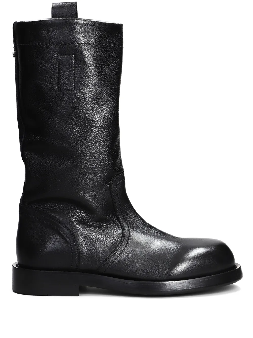 Ann Demeulemeester round toe boots Black