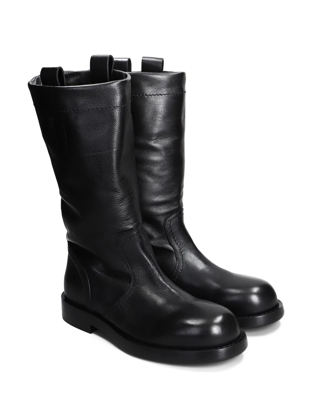 Ann Demeulemeester round toe boots - Zwart