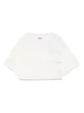 Douuod Kids cropped T-shirt - White