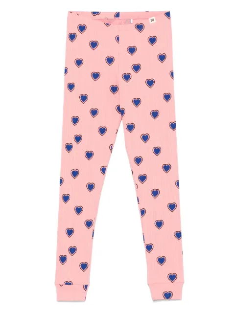 Mini Rodini leggins con corazones estampados