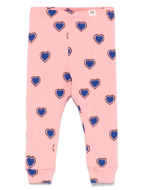 Mini Rodini leggins con corazones estampados