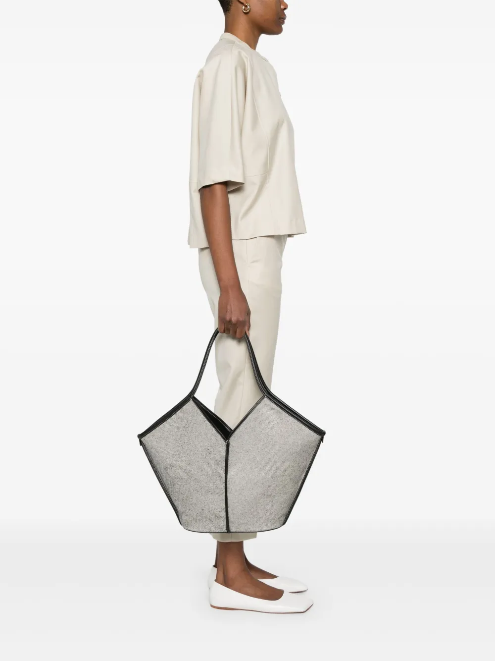 Hereu Canvas shopper - Zwart