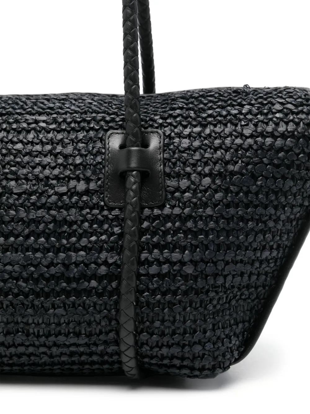 Hereu Forna Raffia shopper Zwart