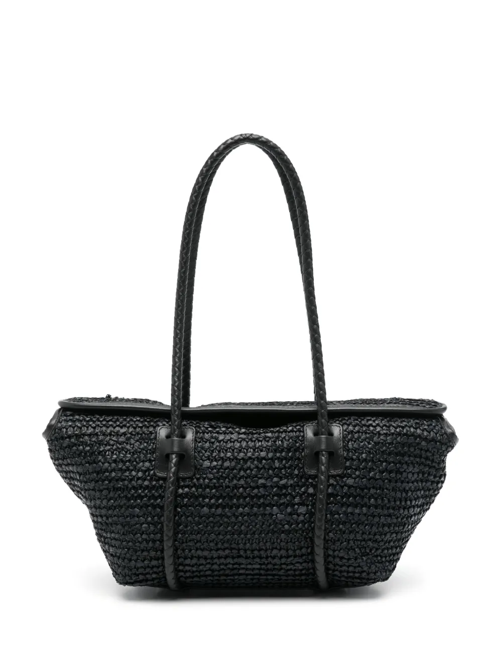 Hereu Forna Raffia shopper Zwart