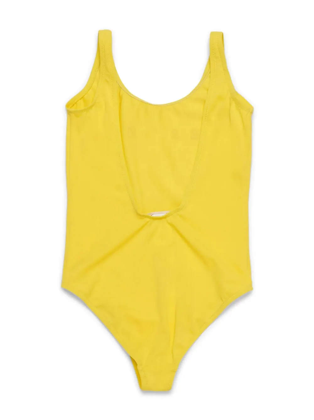 Marni Kids logo-print swimsuit - Geel