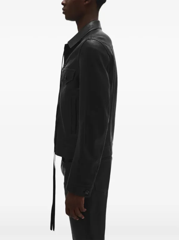 ANN DEMEULEMEESTER レザージャケット 新品】Ann Demeulemeester 18SSレザーライダースジャケット