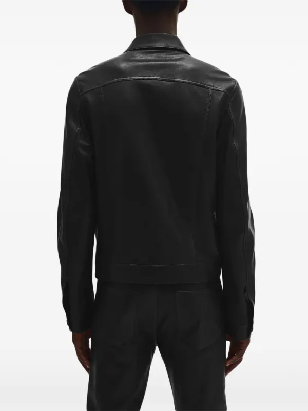 Ann Demeulemeester Ebbe レザージャケット | ブラック | FARFETCH JP