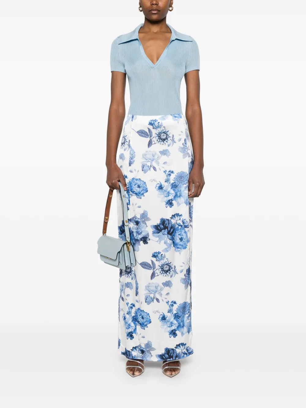 alice + olivia Stephine maxi-rok - Wit