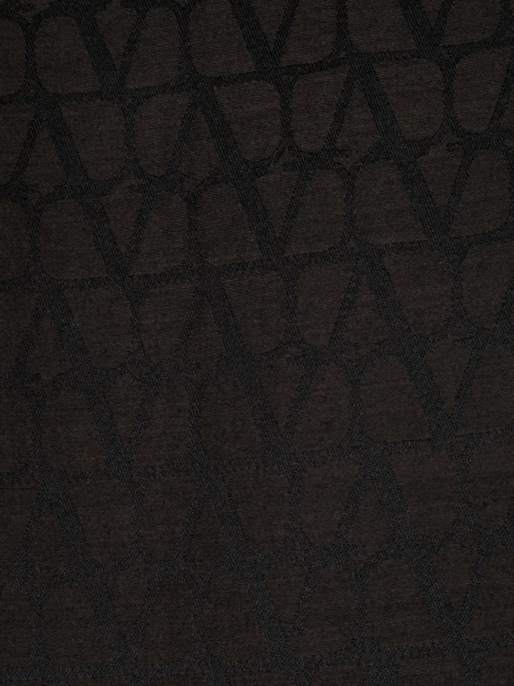 Valentino Garavani Sjaal met jacquard Bruin