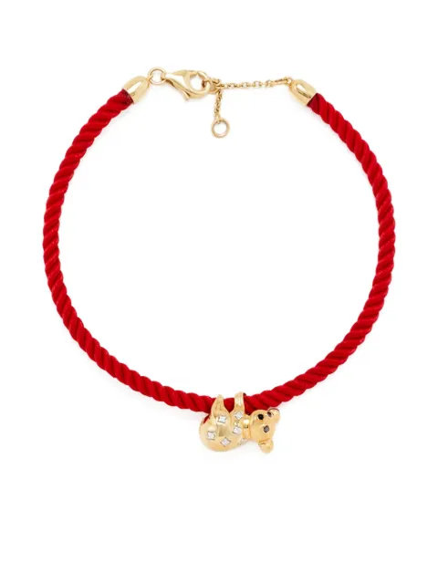 Yvonne Léon pulsera Koala en oro amarillo de 9kt con diamantes