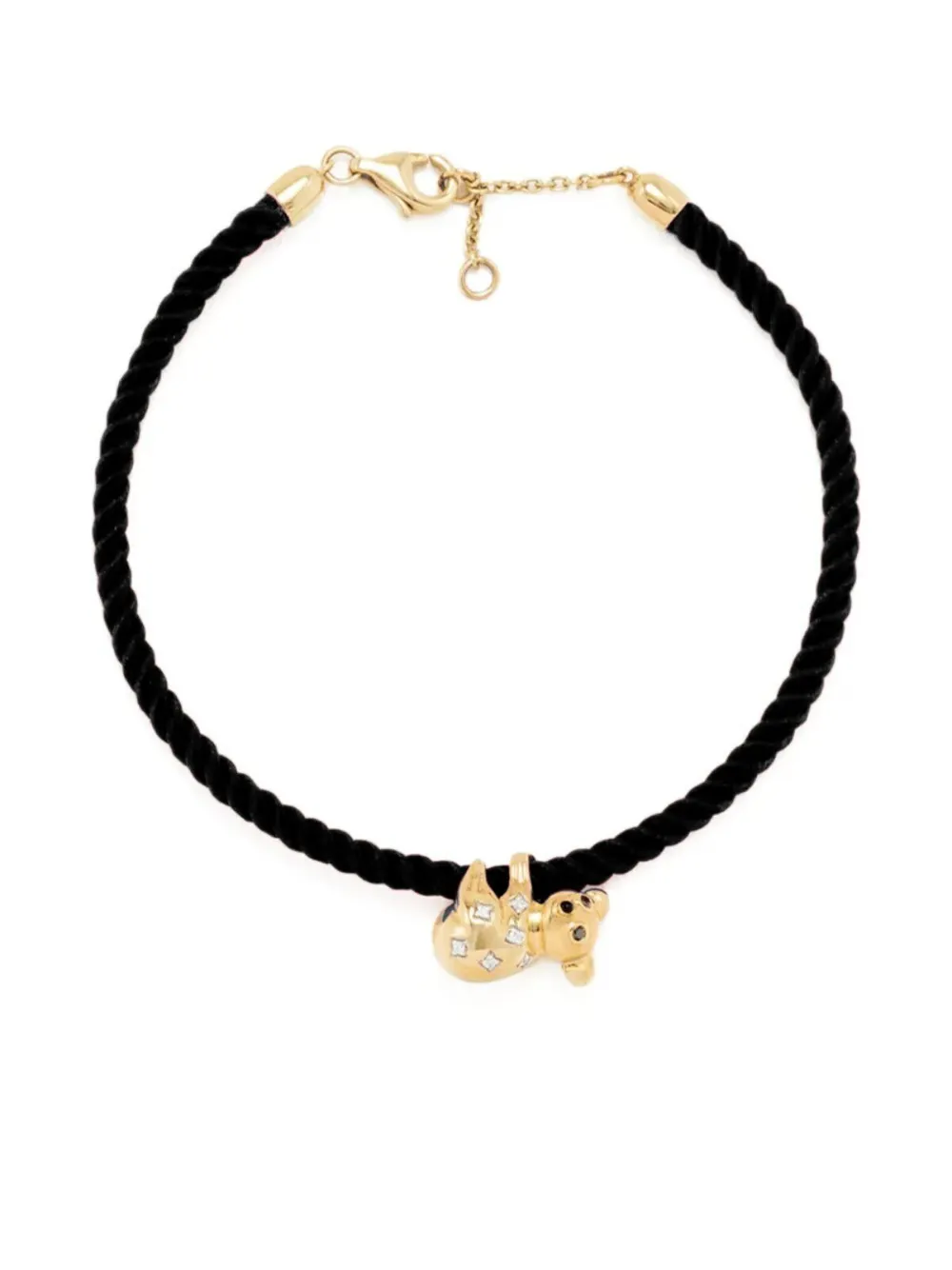 Yvonne Léon 9K yellow gold Koala diamond bracelet