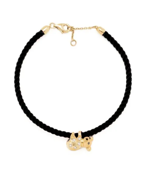Yvonne Léon 9K yellow gold Koala diamond bracelet