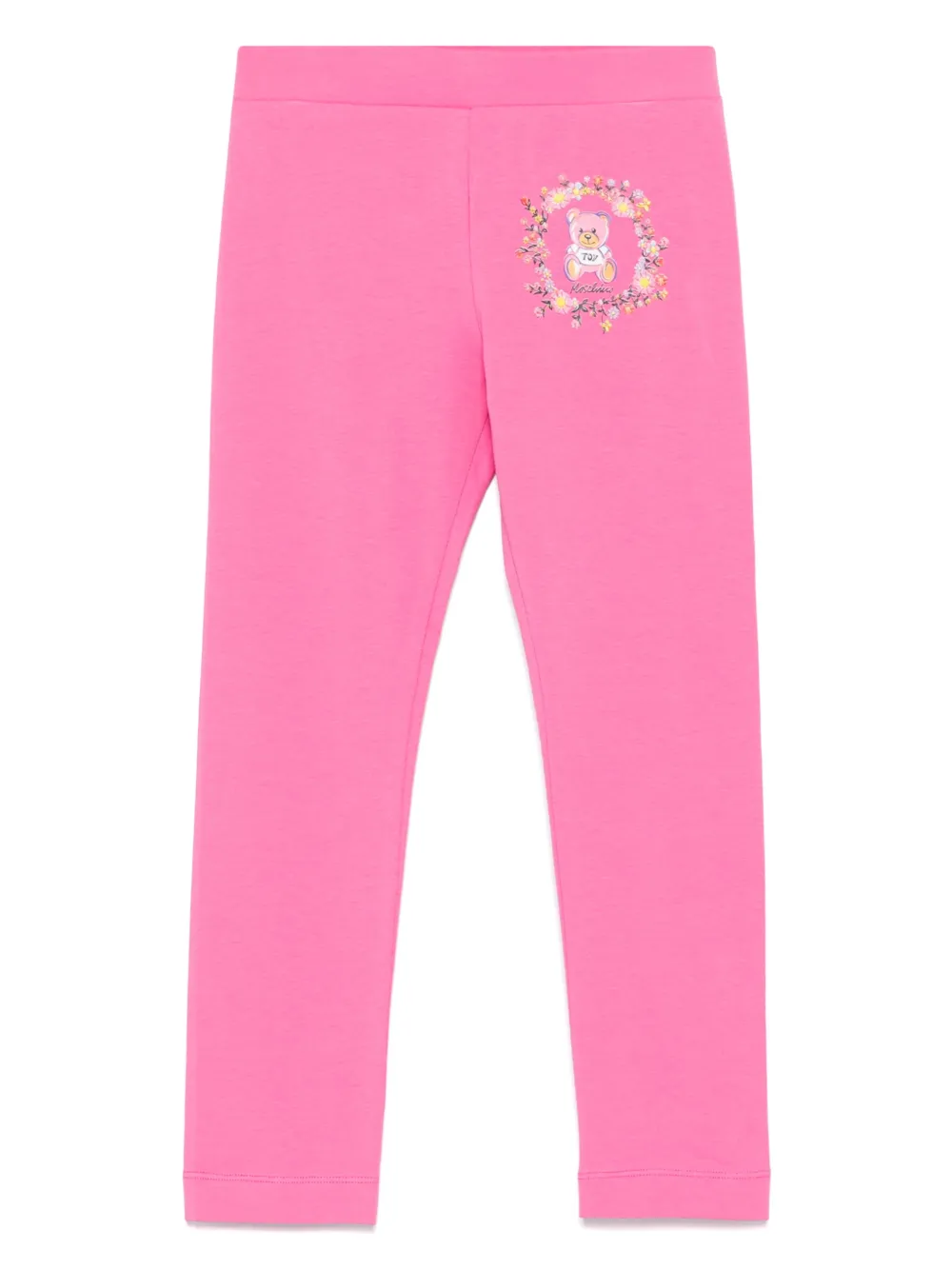Moschino Kids Broek met beerprint Roze