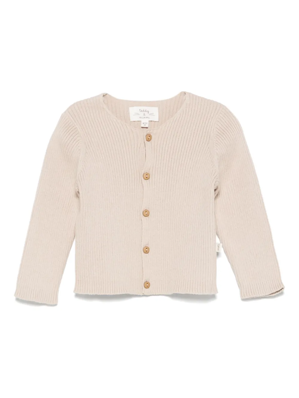 TEDDY & MINOU ribbed cardigan | Neutrals | Image 1