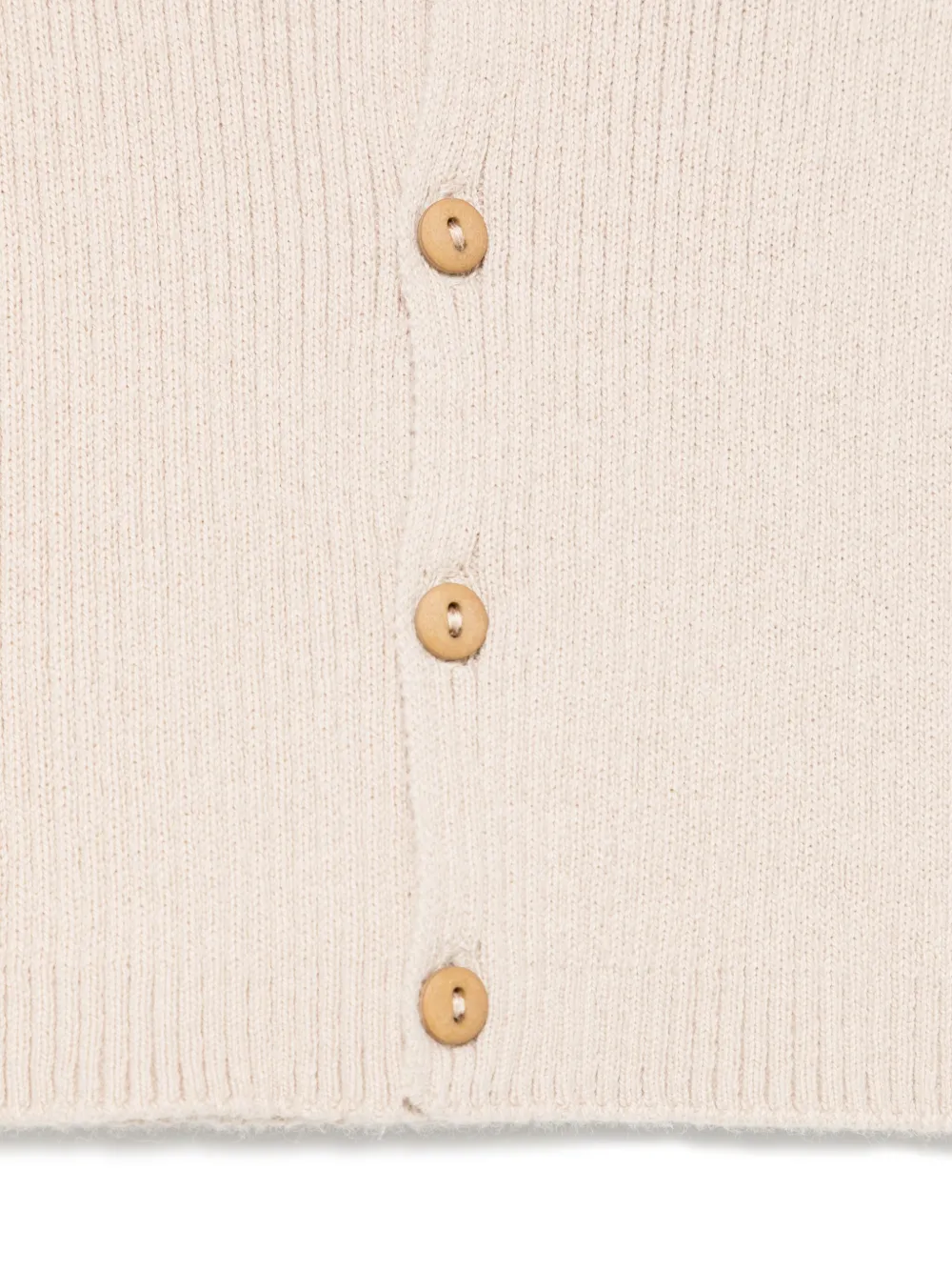 TEDDY & MINOU Geribbeld vest Beige