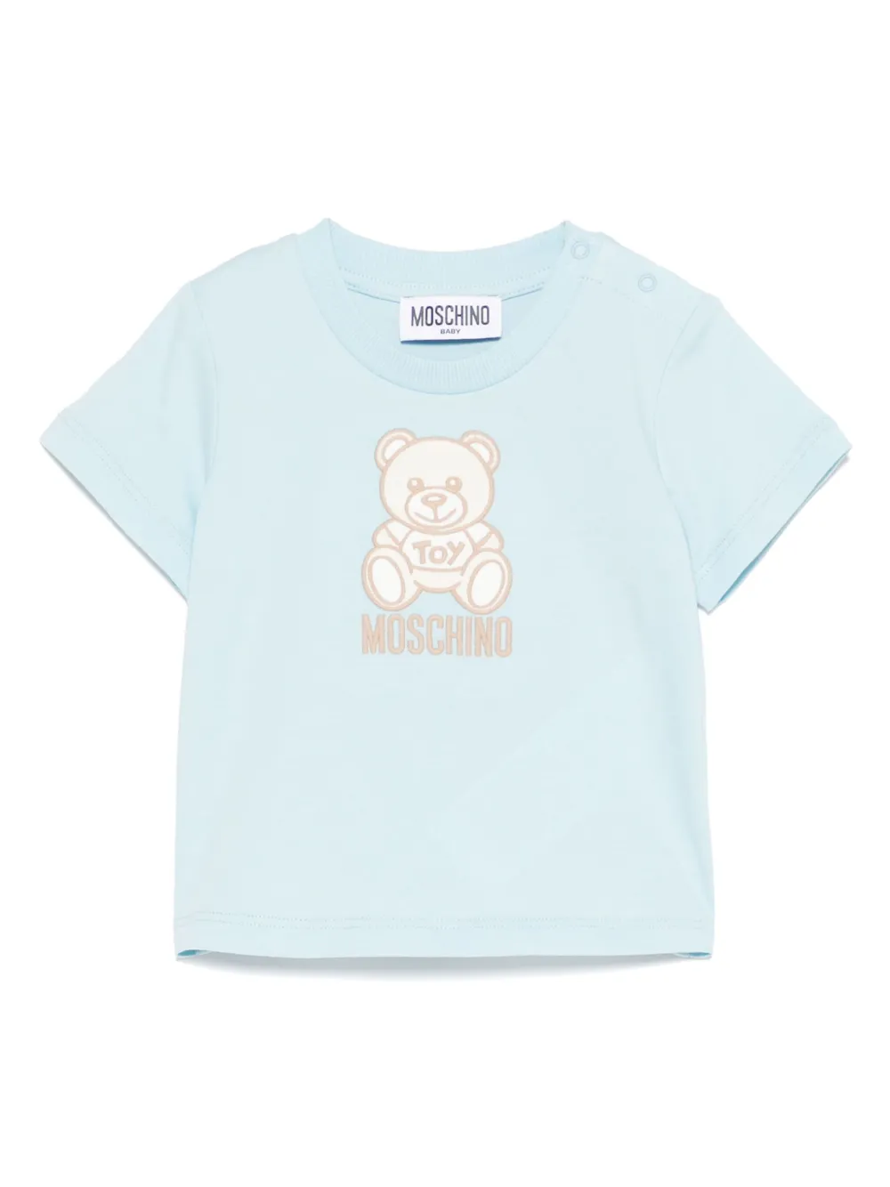 Moschino Kids T-shirt met teddybeerprint Blauw