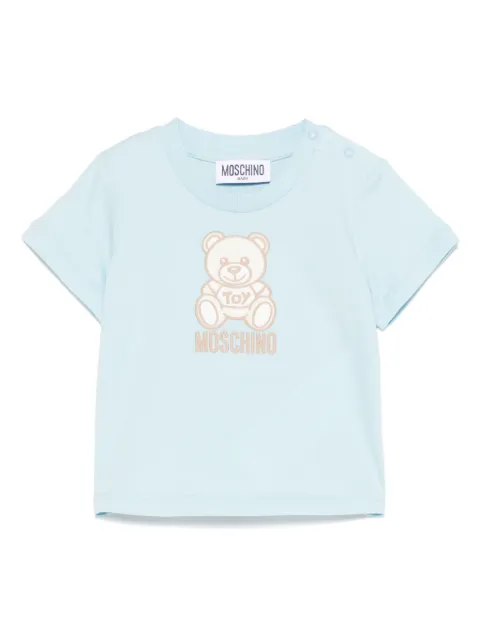 Moschino Kids playera con motivo de osito
