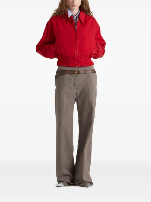 【関税&送料込】Prada Red Denim Bomber Jacket 28928585_58250104_600.jpg