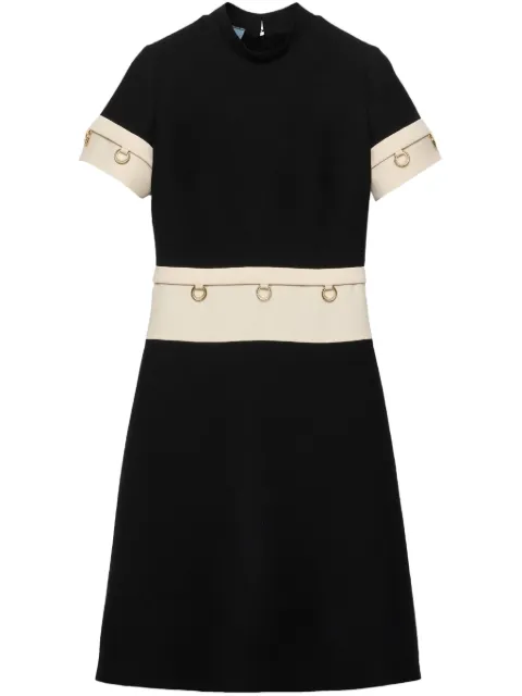 Prada ring-detail midi dress
